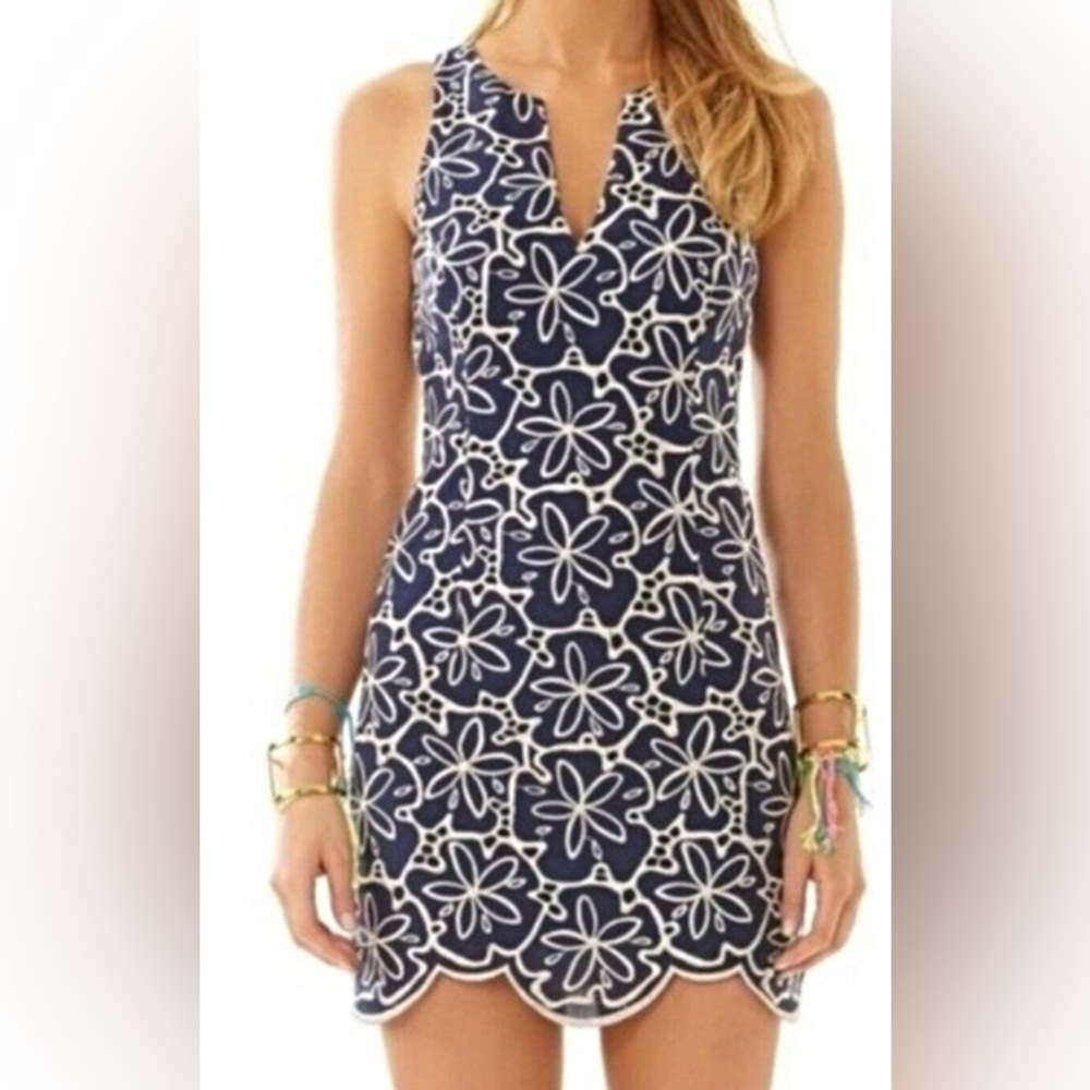 Lilly Pulitzer AUGUSTA eyelet dress Sz 4